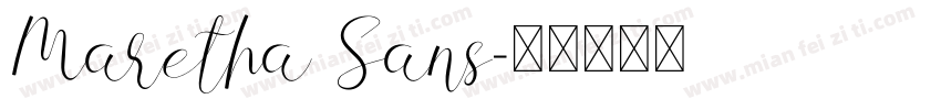 Maretha Sans字体转换